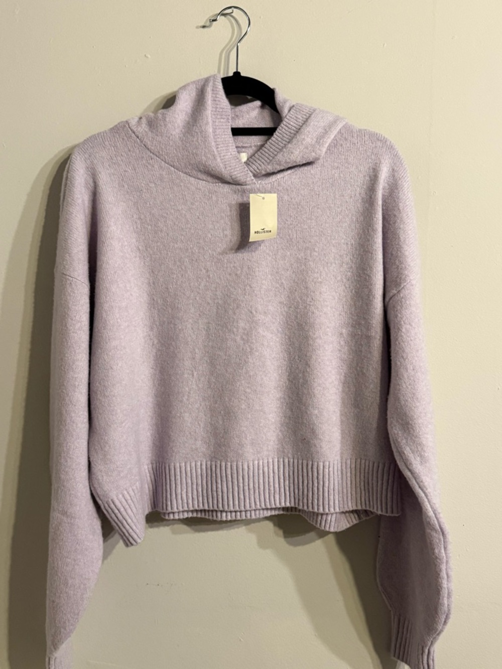 Hollister Lavender Cowl-Neck Women's Sweater
